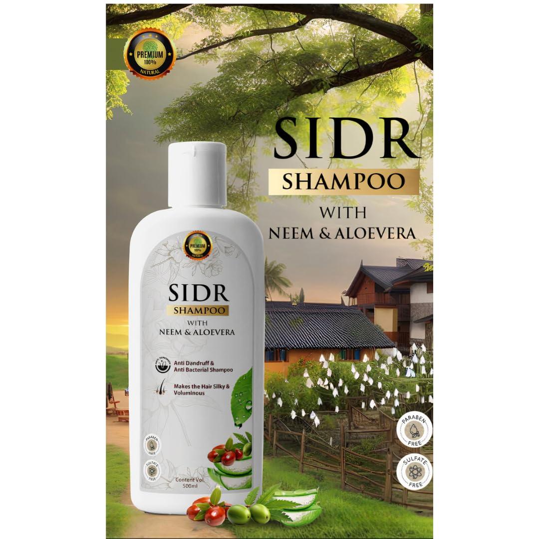 Generic Sidr Shampoo with Neem & Aloe Vera An Anti Hair Loss Set Thickening formula For Hair Regrowth, Anti Thinning Sulfate Free For Men & Women Anti Dandruff Treatment 16.91 oz, Jujube Leaves