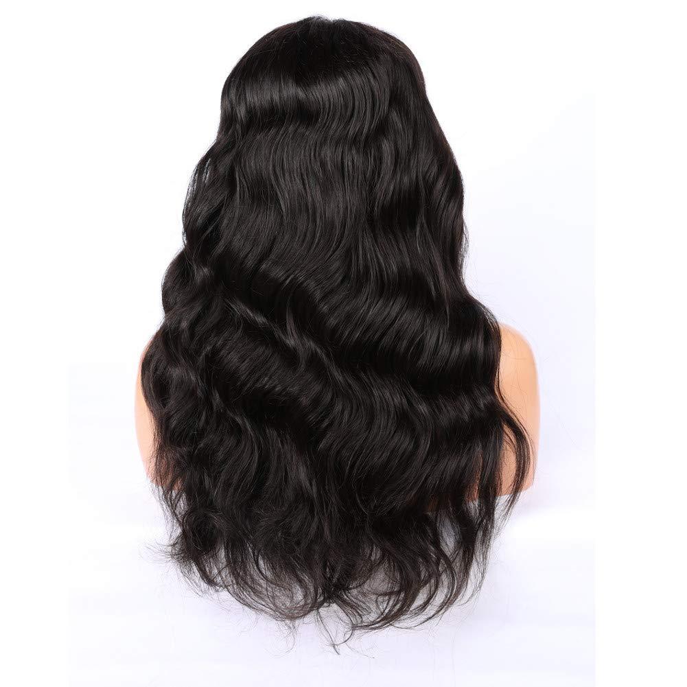Tony beauty hair Tony Beauty Hair Natural Black Body Wave Full Lace Human Hair Wigs For Black Women Virgin Brazilian Hair Wavy Full Lace Wigs with Baby Hairs Glueless Lace Wigs 130 Density 10-26" (10" Free Part)