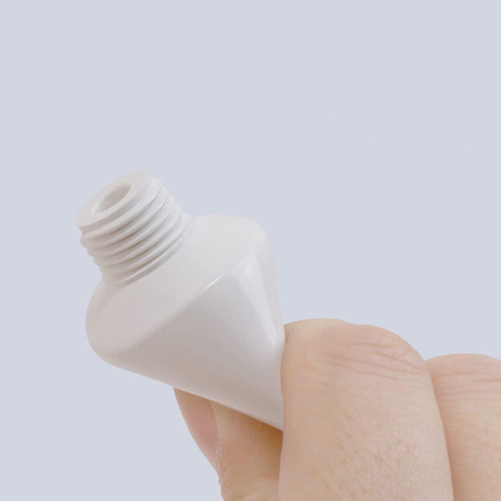 QUUPY 12PCS Refillable Empty Plastic Tubes White Cosmetic Containers Plastic Soft Tubes Bottle for Package Facial Cleanser Hand Cream Cosmetic Lotion(50ML)