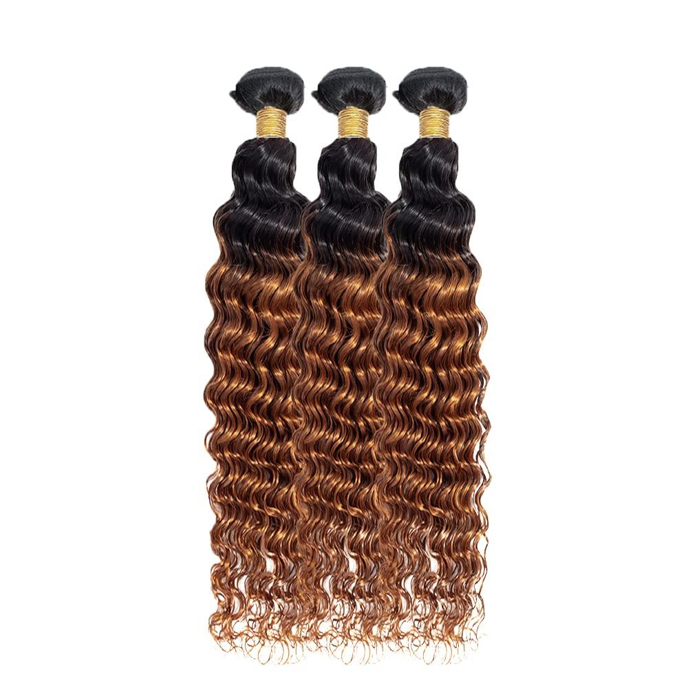 Kbeth Human Braiding Hair Deep Wave Bulk Human Hair for Braiding 50g Bundle No Weft Curly Braiding Hair Extensions Red Color for Boho Braids Water Curly Human Hair Braiding Hair (99J#, 24 Inch-50G)
