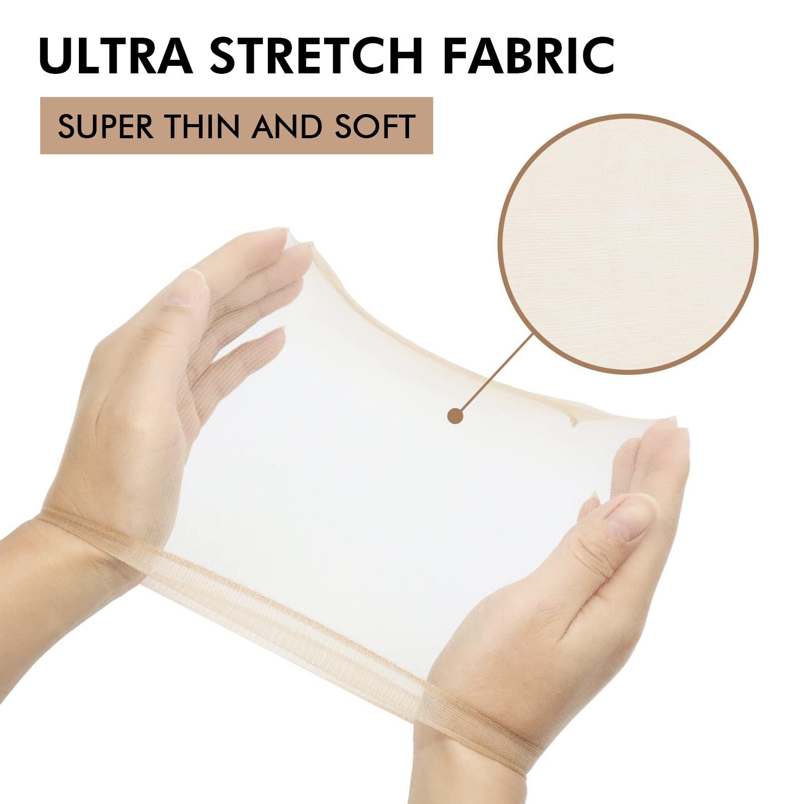 Dolahair Dolahair Hair Wax Stick for Flyaways, Women, and Kids - Hair Pomade Stick (1 Pack with 2 Bands and 2 HD Wig Caps)