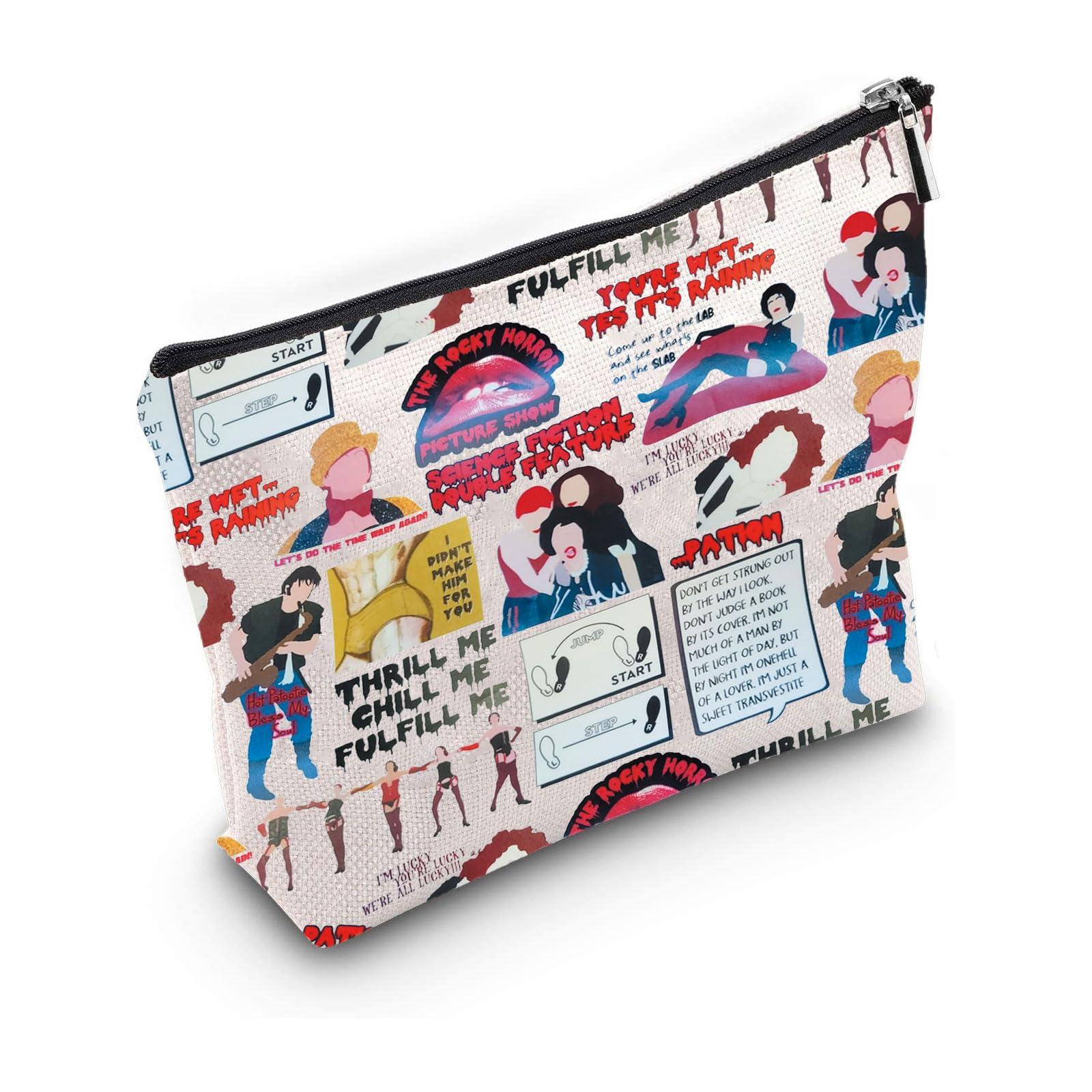 JYTAPP JYTAPP Rocky Horror TV Show Merchandise Rocky Musical Cosmetic Makeup Bag Musical Movie Fans Tavel Bag Gift