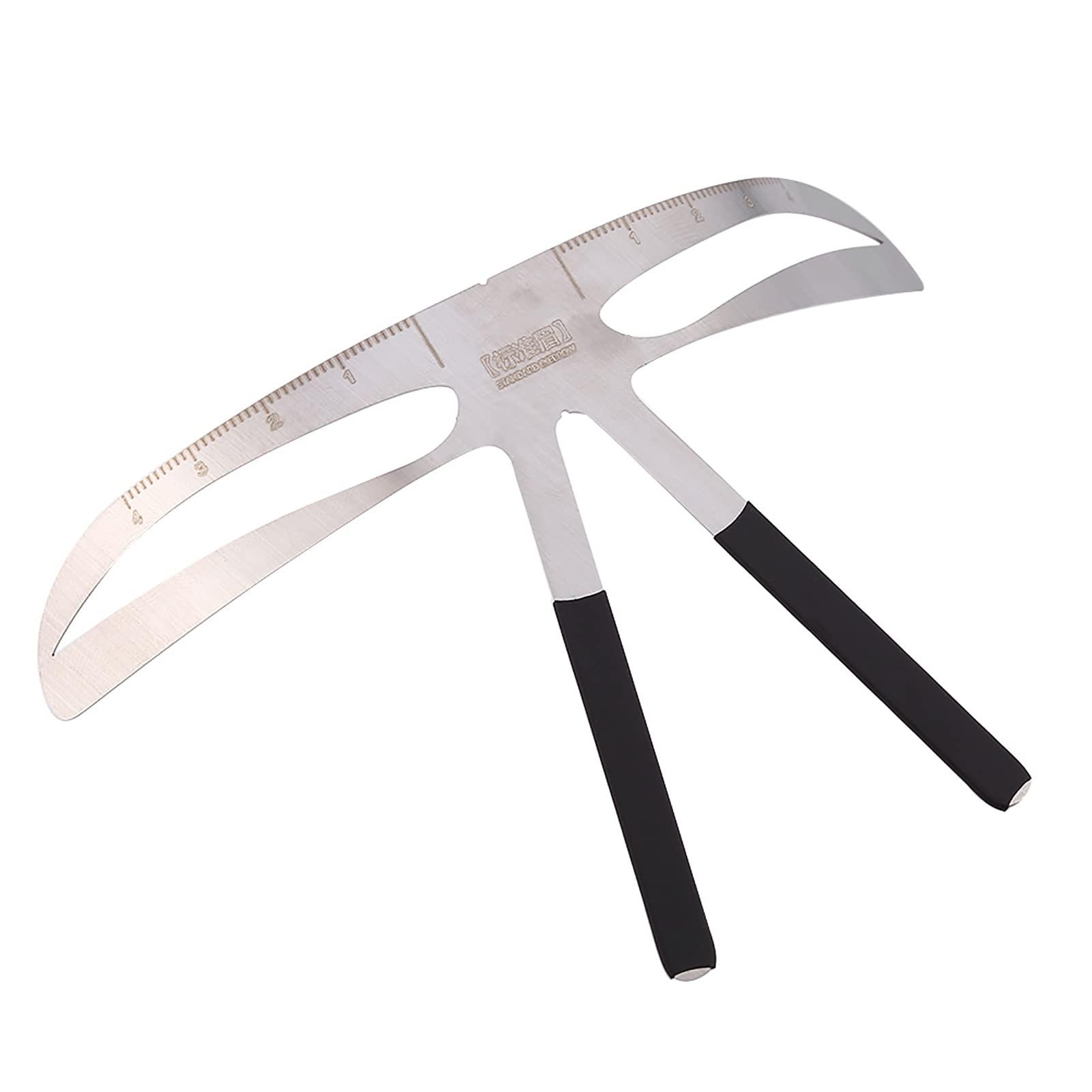 GOTOTOP Permanent Eyebrow Ruler Eyebrow Measure Balance Extension Ruler, Three Point Positioning Design Eyebrow Shape Stencil (Standard Eyebrows)