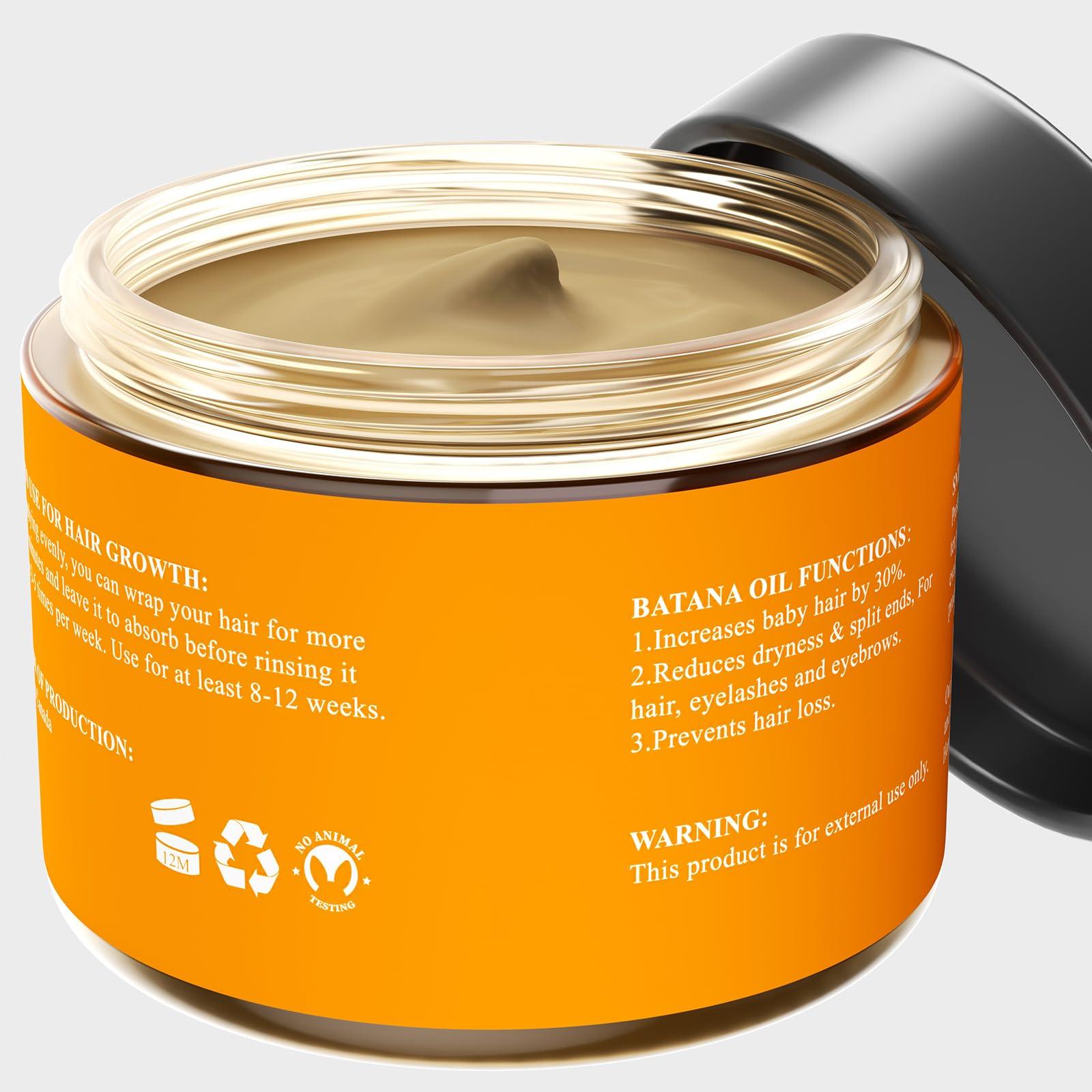 Samnyte Samnyte Dr Sebi Batana Oil For Hair Growth, Batana Oil Pure, Thickens Hair, Prevents Hair Loss For Men & Women - 4.23 Fl Oz