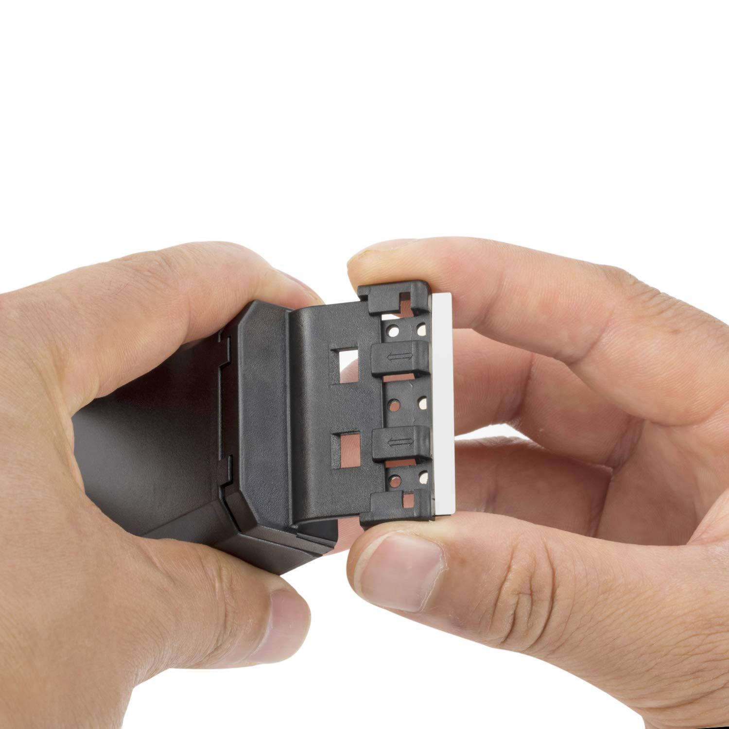 hygger hygger Stainless Steel Replacement Magnetic Scraper Blades Razor for HG-815 Cleaner 5-Pack (Small)