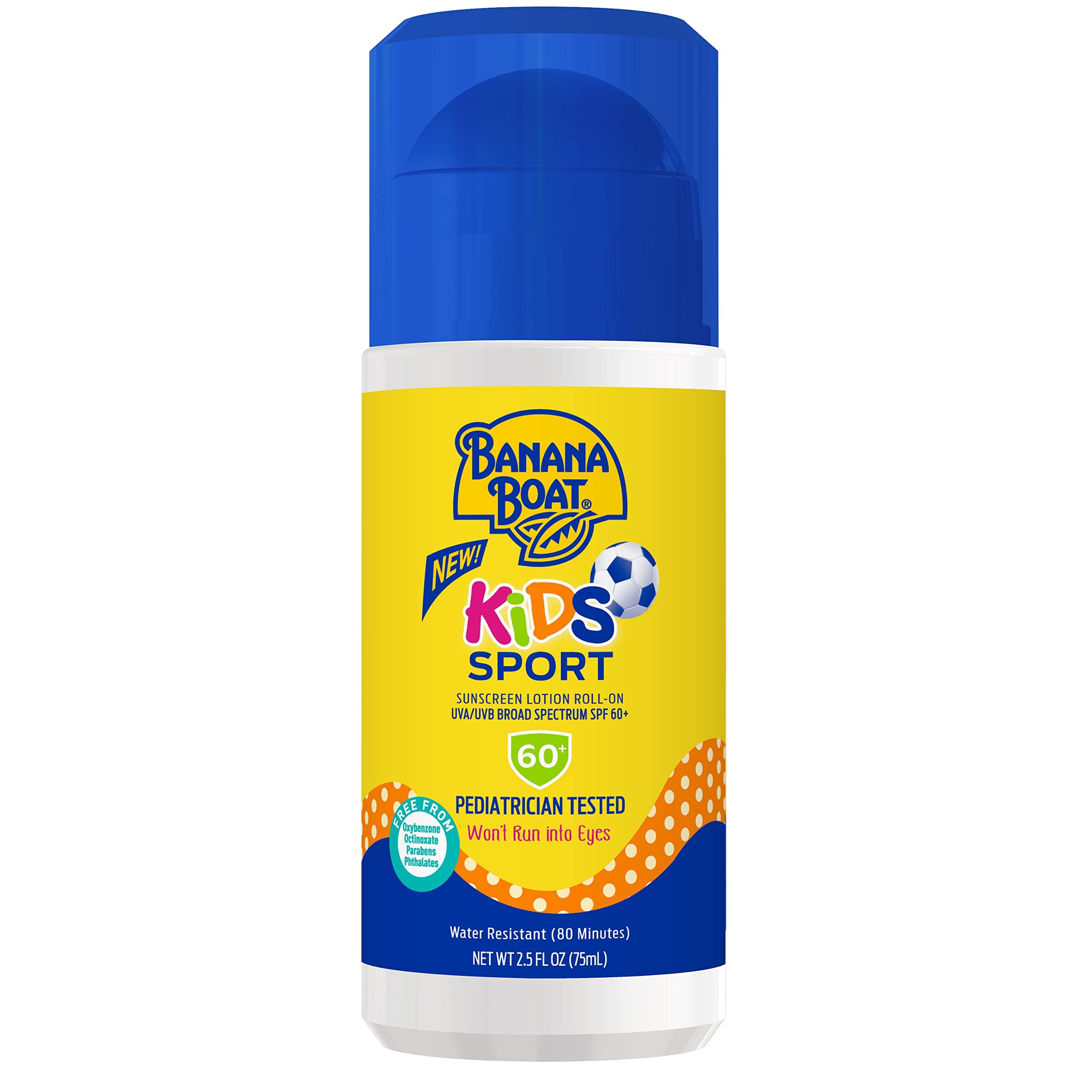 Banana Boat Banana Boat Kids Sport Sunscreen Roll On Lotion SPF 60, 2.5oz | Travel Size Sunscreen for Kids, Kids Roll On Sunscreen, Kids Sunblock, Travel Sunscreen, Sunscreen Stick, Kids Sunscreen SPF 60, 2.5oz