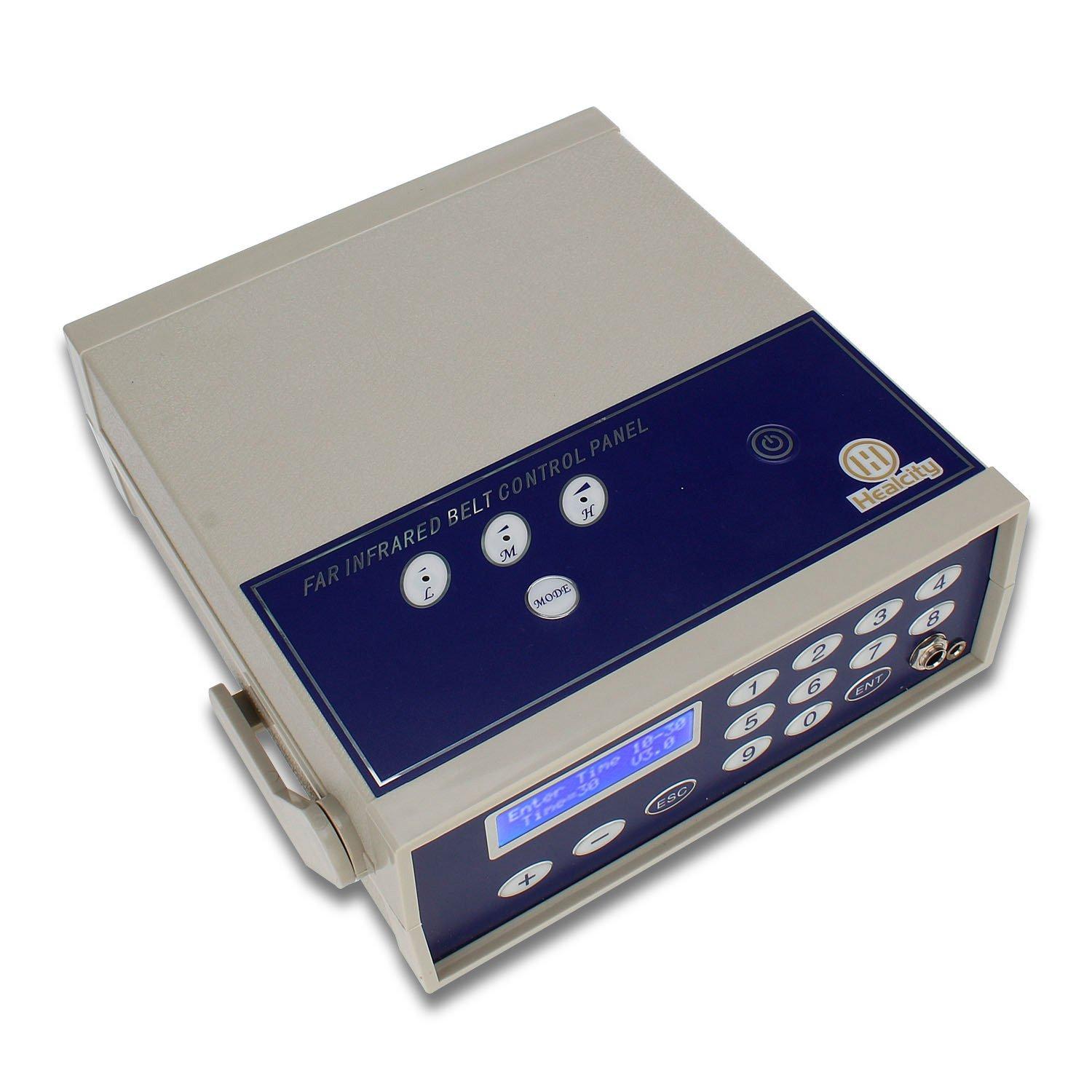 Healcity Healcity Ionic Foot Bath Detox Machine Birthday Gift Professional Negative Hydrogen Ion Foot Detoxification System with 2 Detox Arrays Far Infrared Wrist Strap Waist Belt Storage Case