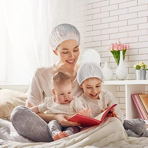 Vin beauty Mesh Sleep Cap 4 Pcs Hair Net for Women Sleeping Hair Nets Women Night Mesh Bonnet for Curly Frizzy Hair Protection Factory Kitchen Warehouse Worker Multicolor