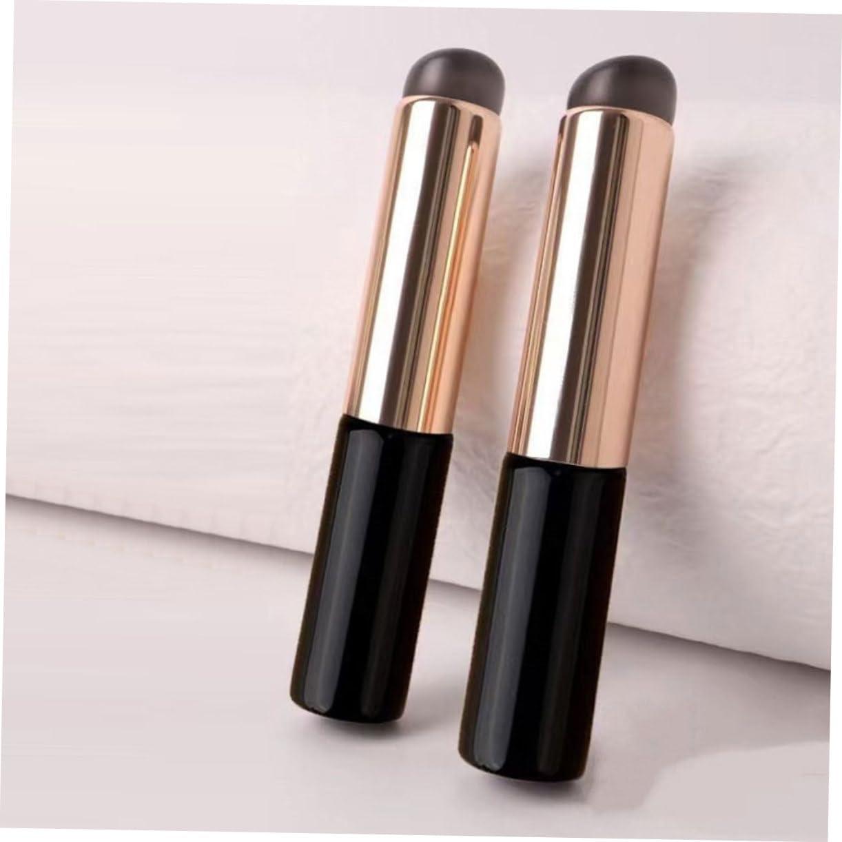 Mikinona Mikinona 6pcs Lip Brush Lipstick Cosmetics Makeup Brushes Lip Tint Stain Hourglass Makeup Lip Mask Mascara Bag Organizer Lip Gloss Lip Liner Makeup Brush Holder Lip Oil Black