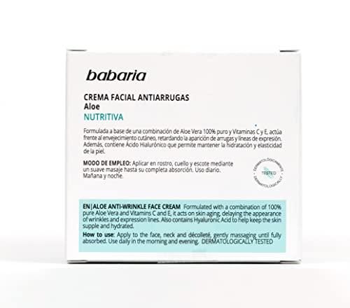 Babaria Babaria Natural Anti Wrinkle Face Cream Aloe Vera 50ml