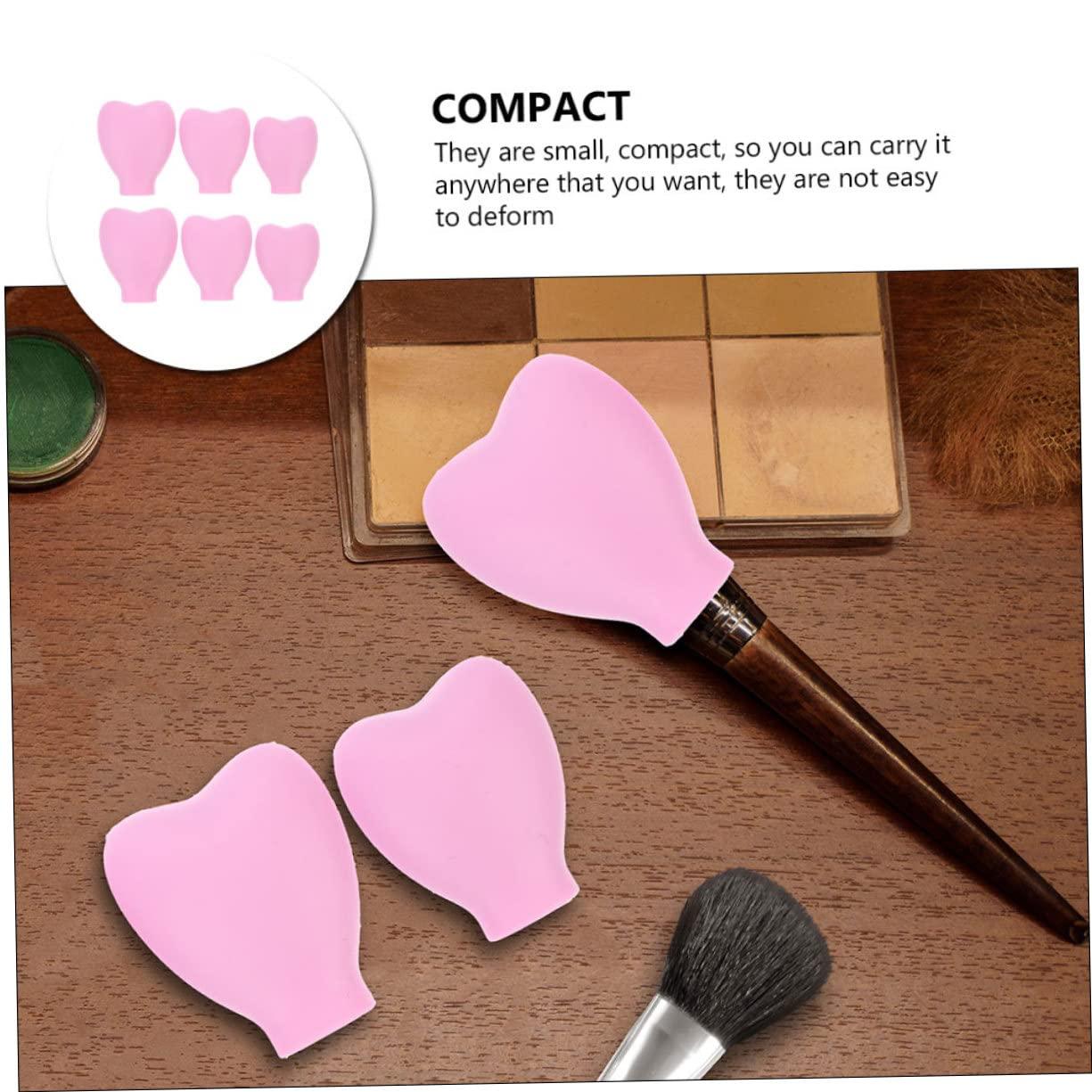 FRCOLOR FRCOLOR 6pcs Makeup Brush Dust Cover Makeup Holder Brush Holder Makeup Brush Storage Cover Brush Coverings Makeup Brush Covers Makeup Brush Lid Brush Head Cover Make up Travel