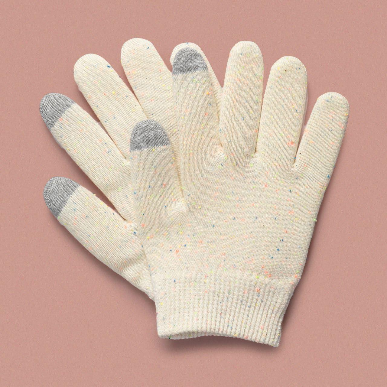 Kitsch Kitsch Moisturizing Gloves Overnight for Dry Hands Treatment, for Women & Men | Soft Hydrating & Infused Gel Spa Gloves for Kids, One Size Fits Most, Washable & Reusable Pair