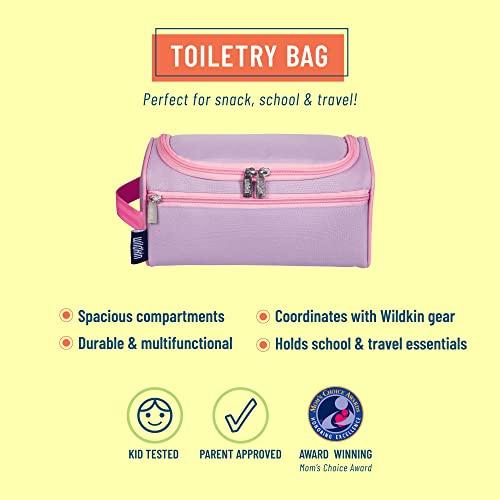 Wildkin Wildkin Toiletry Bag for Boys and Girls, Stay Organized on the Go with Our Spacious and Multifunctional Toiletry Bags, Ideal for School, Weekend, or Overnight Travel (Lilac)
