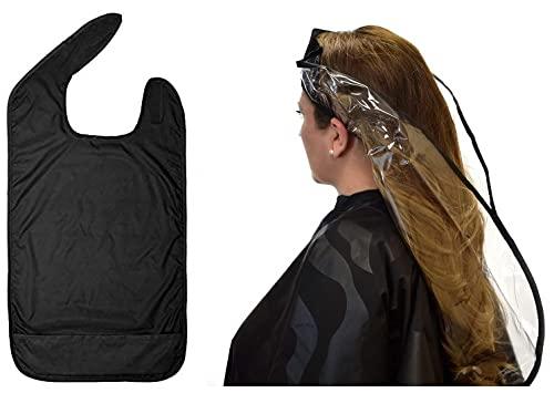 Betty Dain Betty Dain Hair Funnel and Adult Bib - Use for Upright Position Washing/Shampooing, Comfortable Alternative for Elderly, Handicapped, or Individuals with Neck Problems