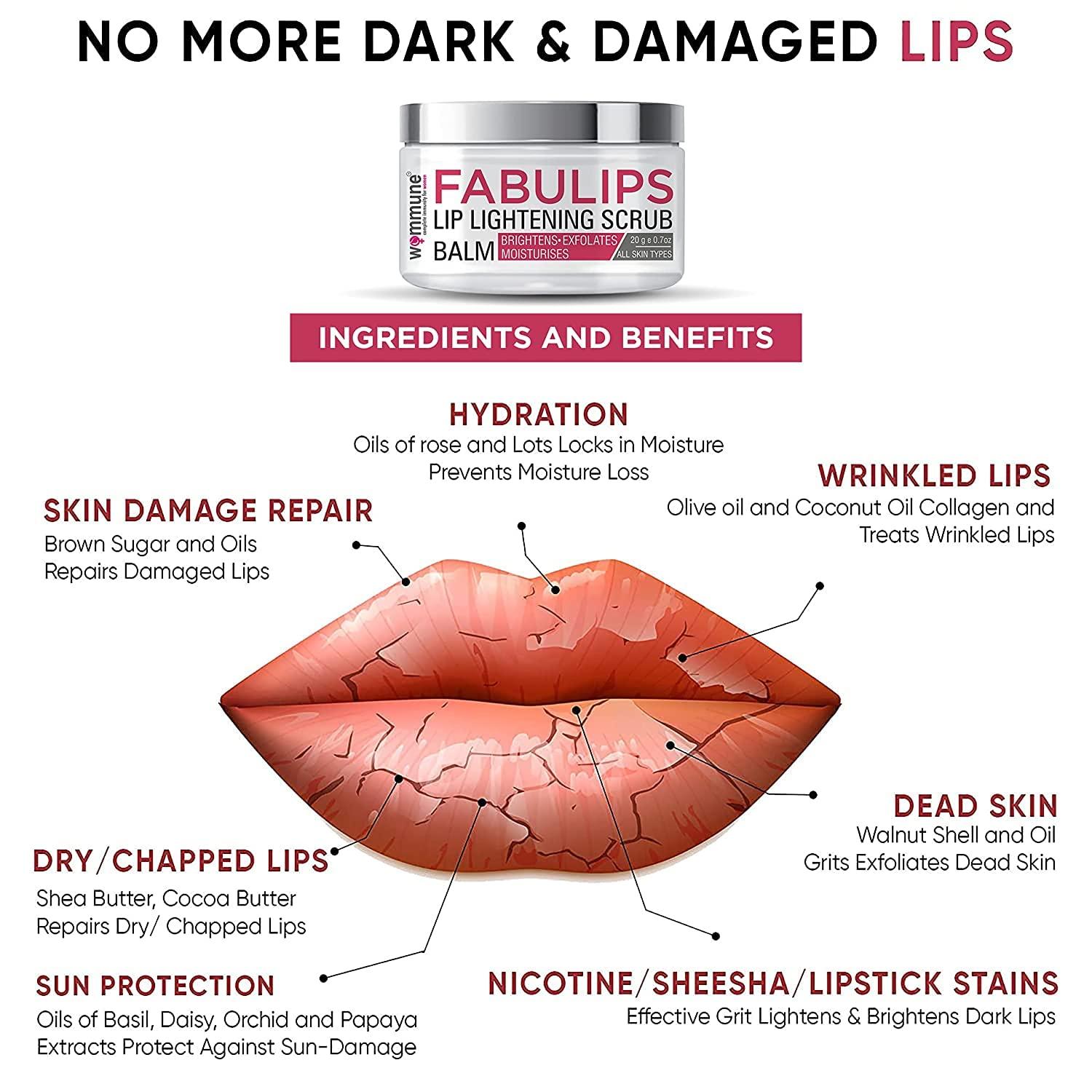 Generic Lip Scrub Balm Lightening and Brightening Dark Lips Tanned & Darkened Lipstick stains/Smoker/Dry/Chapped/Lip Care For men & Women - 20 Grams - 0.70 Ounce
