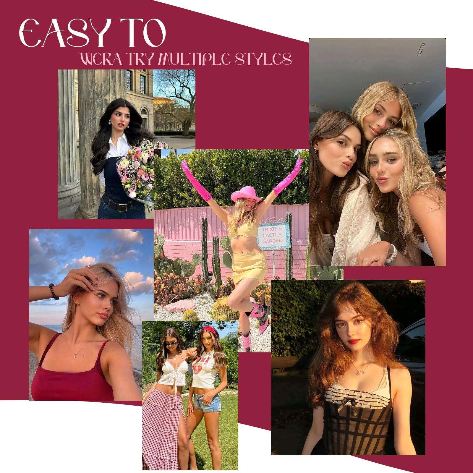 Vivien Vivien Micro Loop Hair Extensions Human Hair Ombre Micro Ring Hair Extensions Real Human Hair Natural Black to Brwon with Ash Blonde Micro Bead Human Hair Extensions 14 Inch 50G/50S