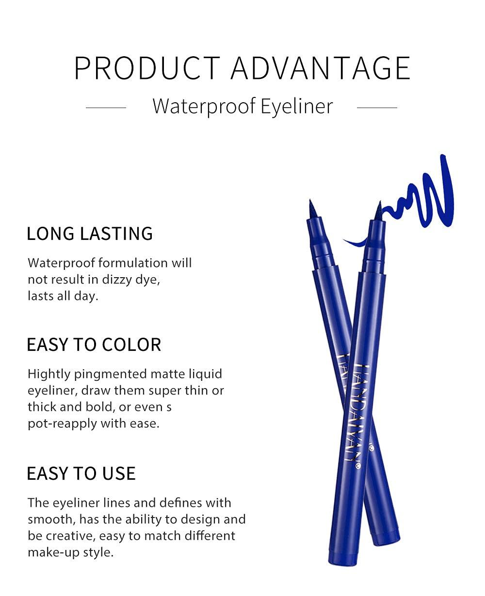 BestLand BestLand 12 Colors Matte Liquid Eyeliner Set Rainbow Colorful Neon Eyeliner Pencil Pigmented Waterproof Smudgeproof Long Lasting Gel Eye Liner Christmas Makeup Gift Kit for Women (Set E)