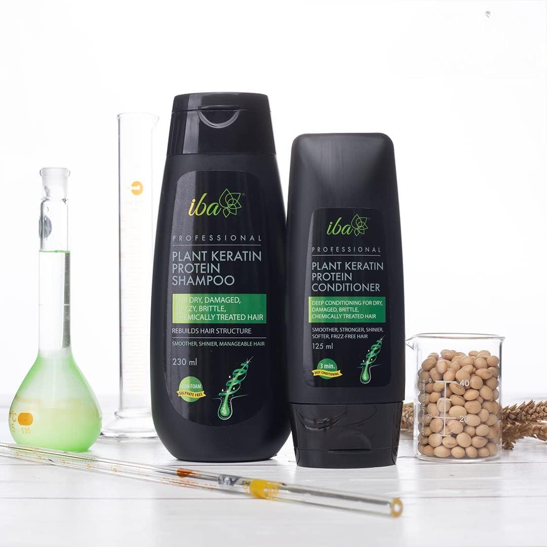 KM Plant Keratin Shampoo & Conditioner Combo | No Sulfates, No Parabens, High Foaming Formula for Dry Frizzy Damaged Hair