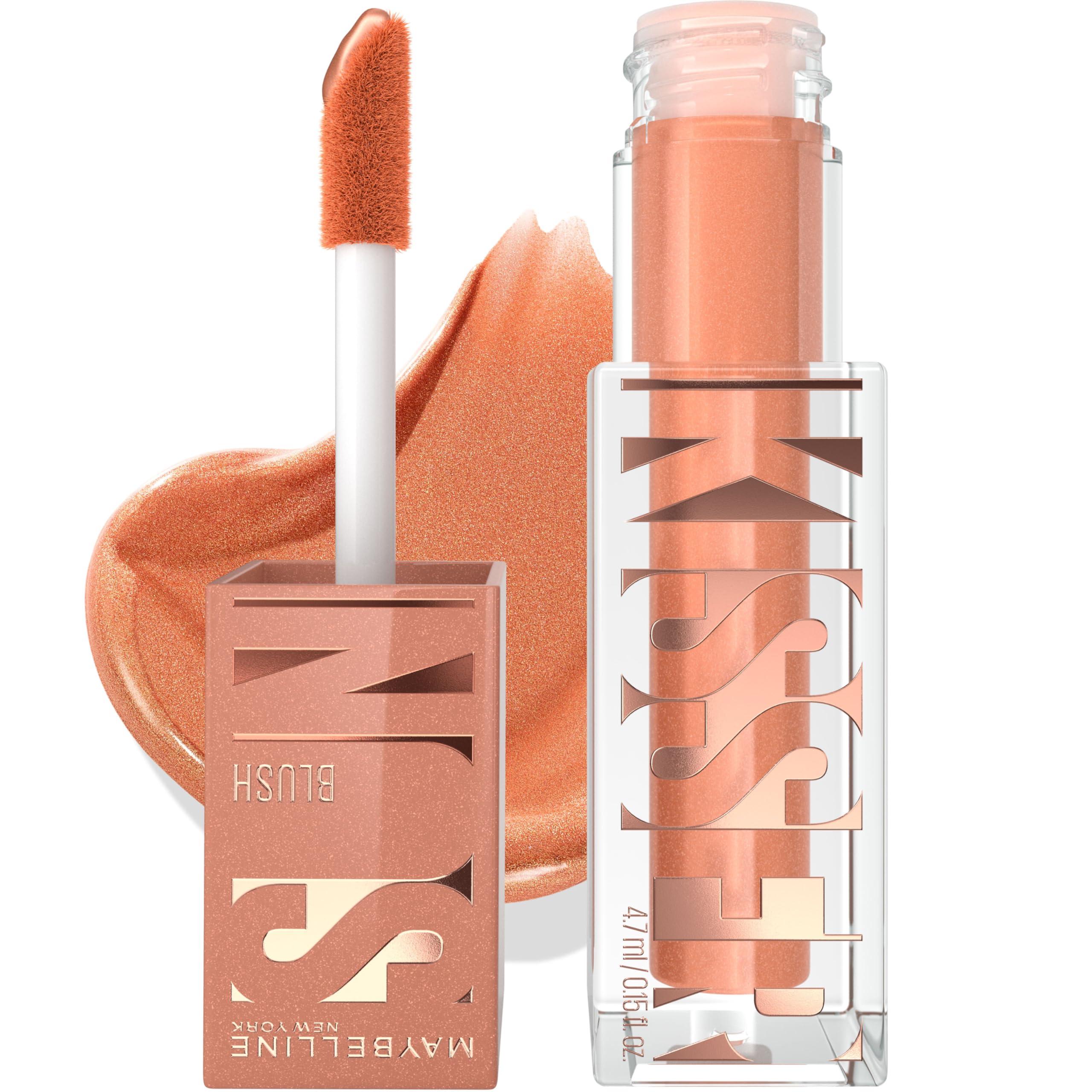 MAYBELLINE Maybelline Sunkisser Multi-Use Liquid Blush and Bronzer, Blendable, Longwear, Glowy Make Up, Sun Tempt, 1 Count