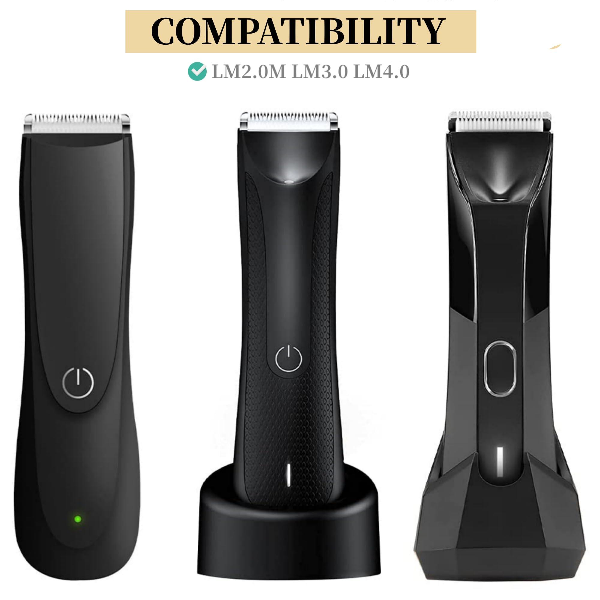 YOUNGPRO Replacement Blades for Manscape Lawn Mower 4.0 3.0 2.0 Trimmer - 3Pack,Ceramic Blades Compatible with Manscaped 3.0 Replacement Blades and Manscaped 2.0 Replacement Blades.