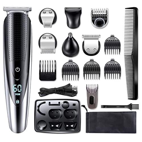 FASTDEER Professional Hair Clippers for Men, All In One Grooming Kit Electric Shaver For Men Facial Body Wet Dry Shaving Machine Beard Electric Razor Rechargeable