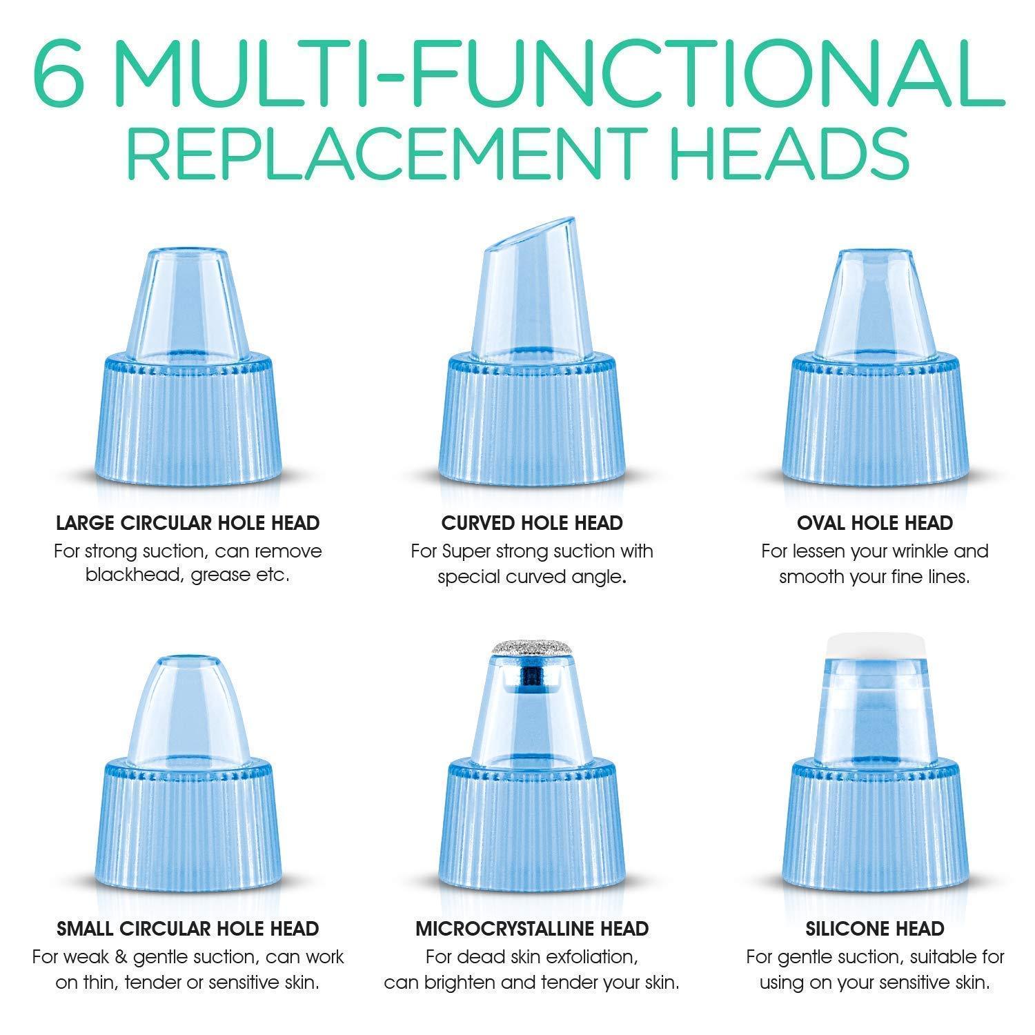 VOYOR VOYOR Blackhead Remover Pore Vacuum - Facial Cleansing Brush Rechargeable Face Spin Brush for Deep Cleansing