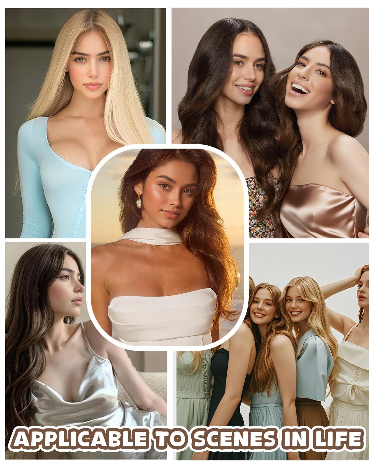 Hetto Hetto Micro Loop Hair Extensions Real Human Hair Ombre Black to Silver Remy Micro Beads Hair Extensions Natural Micro Link Hair Extensions Human Hair for Women 18 Inch 50g 50s