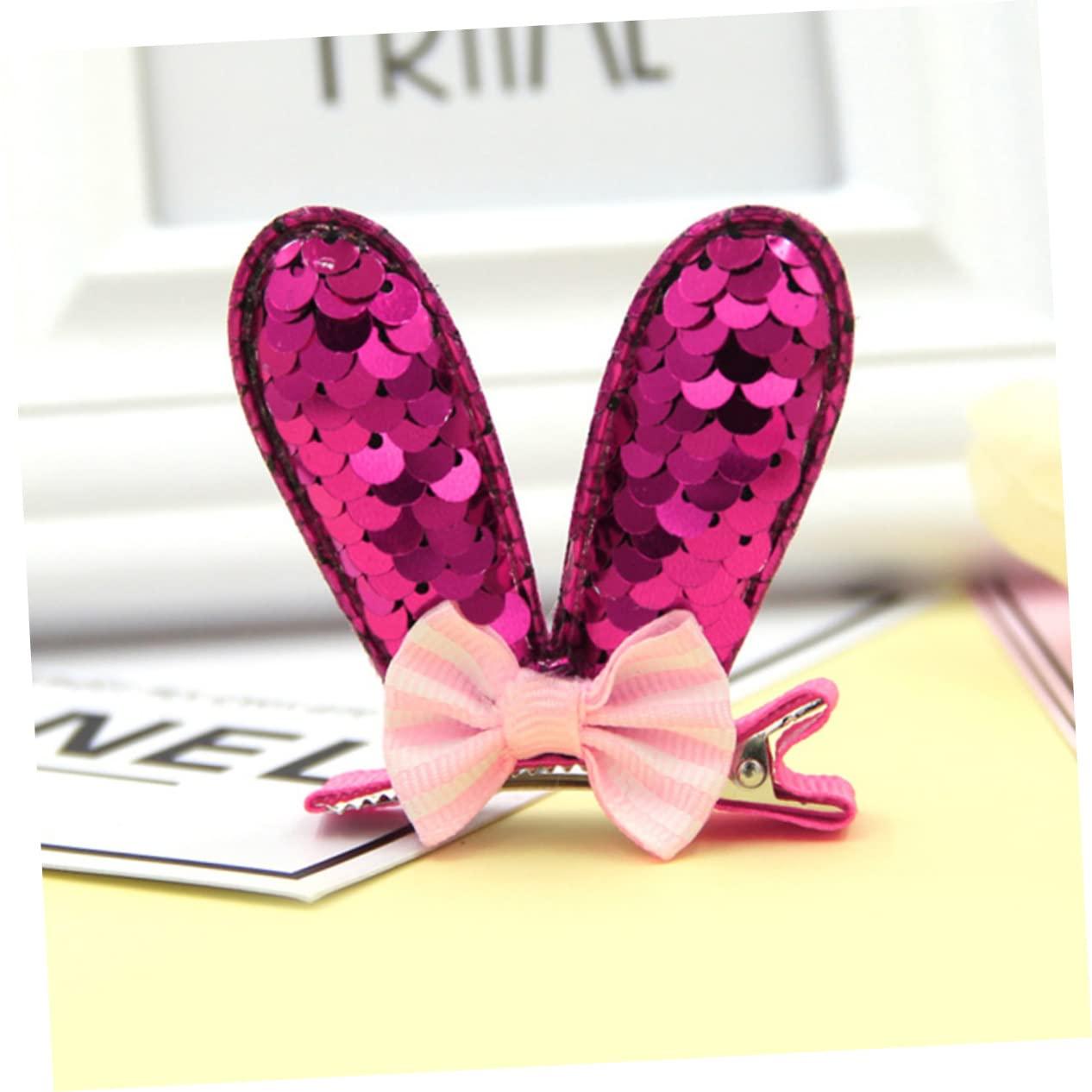 Didiseaon Didiseaon 8 Pcs Infant Hair Accessories Bows for Presents Rabbit Ear Hair Clips Toddler Barrettes Kids Hair Clips for Girls Hair Clip for Kids Cartoon Clip Miss