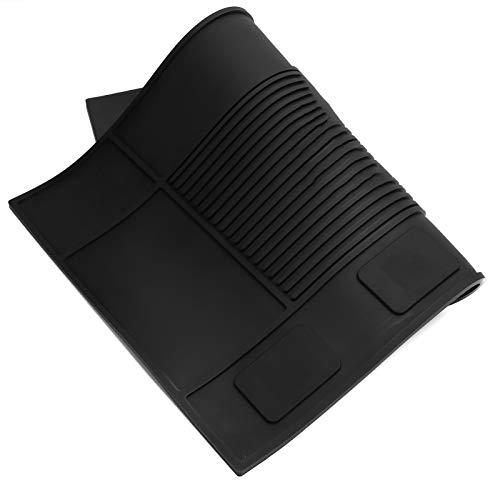 LeYantan Silicone Counter Mats, Salon Barber Work Mat, Kitchen Countertop Protector, Anti-Slip Flexible Rubber Work Mat, Thick Heat-Resistant, Service Mat For Kitchen, Coffee Bar, Restaurant