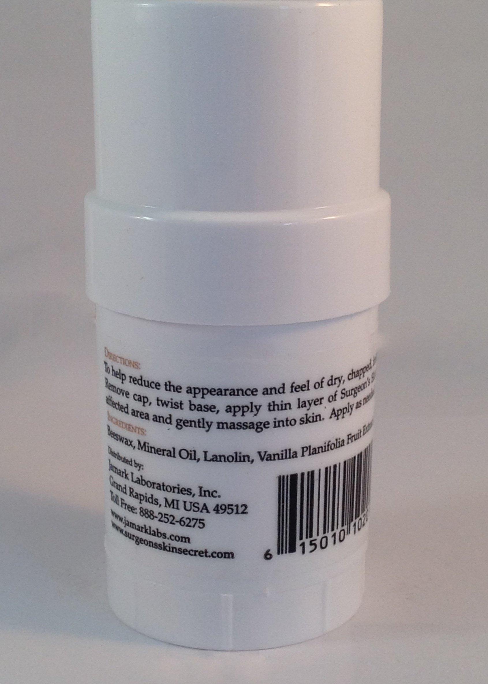 Surgeon's Skin Secret Surgeon's Skin Secret Beeswax Moisturizer .78oz. Twist-Up Stick (3 Pack) - Vanilla