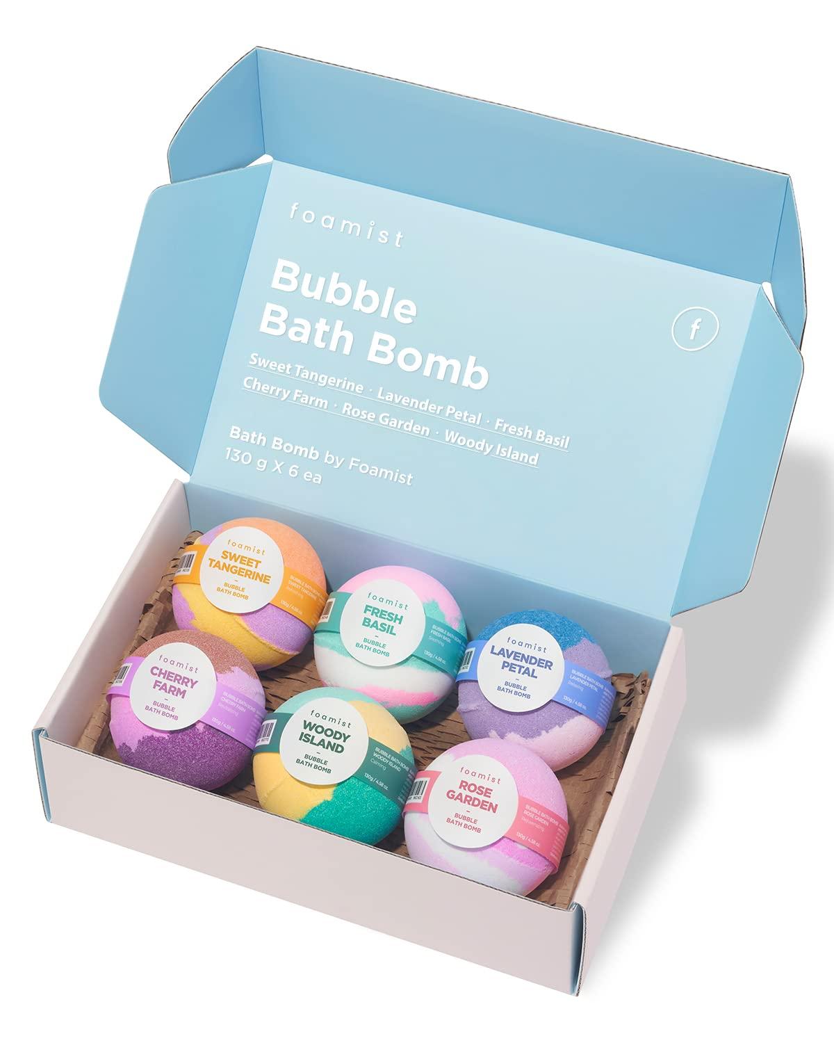 FOAMIST FOAMIST Bubble Bath Bomb Gift Set | Mother\'s Day | Ready-to-Gift for Women, Kids,Fizzy Bubble Organic Bathbombs, Relaxing Natural Vegan Ingredients