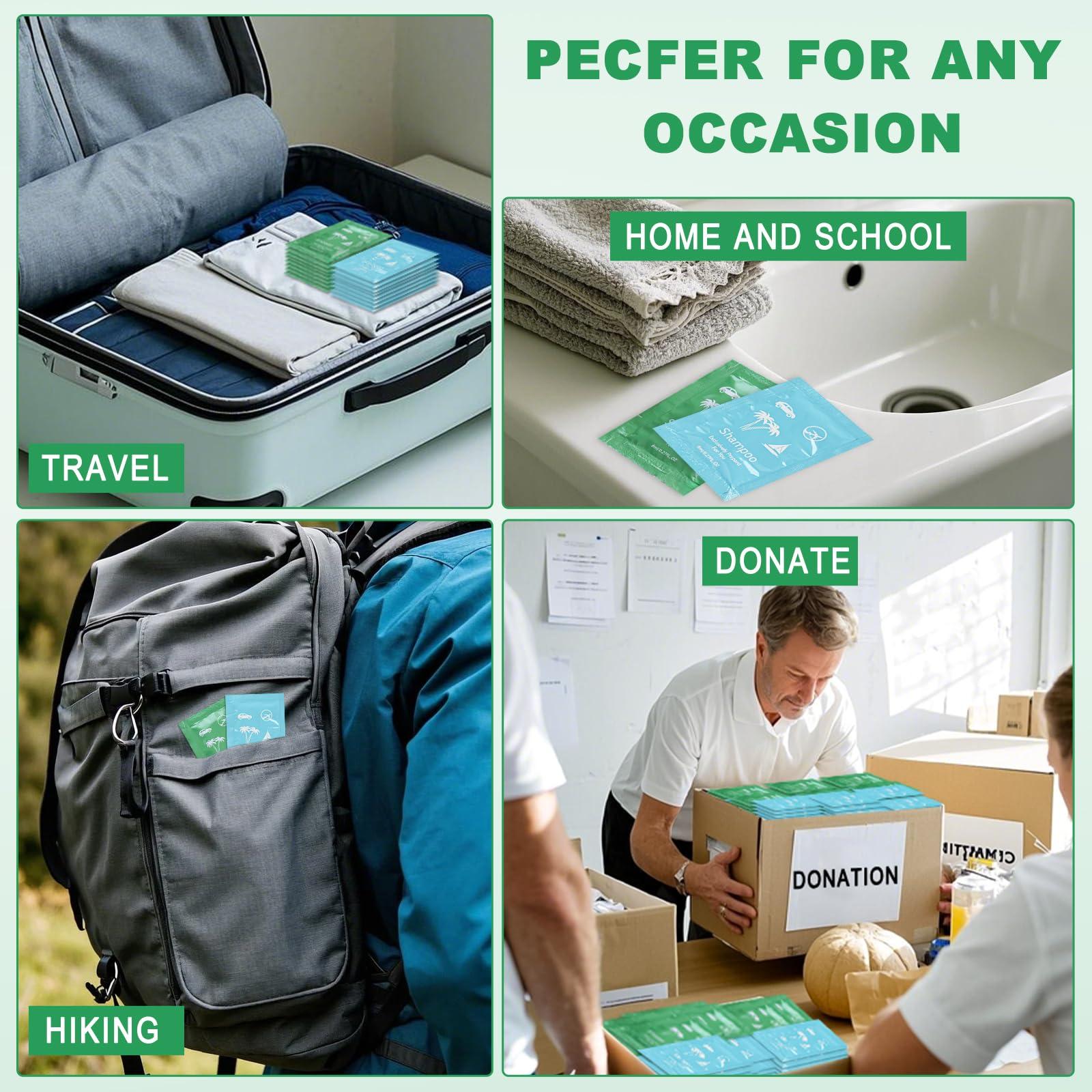 fafortune Bulk Hygiene Kits for Homeless ,Travel Size Body Wash and Shampoo Bulk 0.28fl Oz,Travel Size Shower Gel SetShampoo Bulk Travel Size ,Hotel Supplies for Guests (0.28fl Oz(Pack of 500), 500, Count)