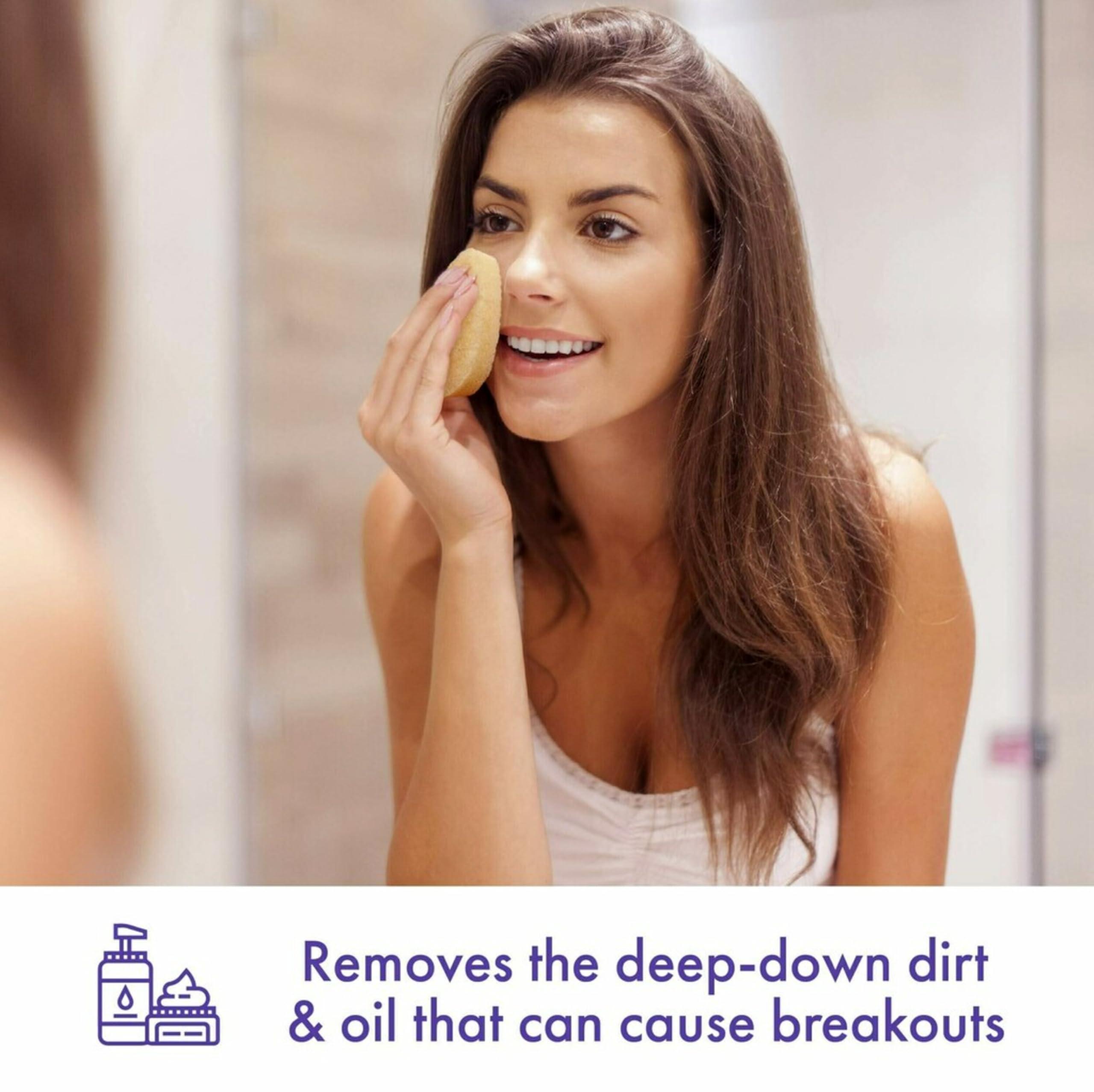 Buf-Puf Buf-Puf Reusable All-Purpose Facial Sponge, Gentle (Pack of 6)