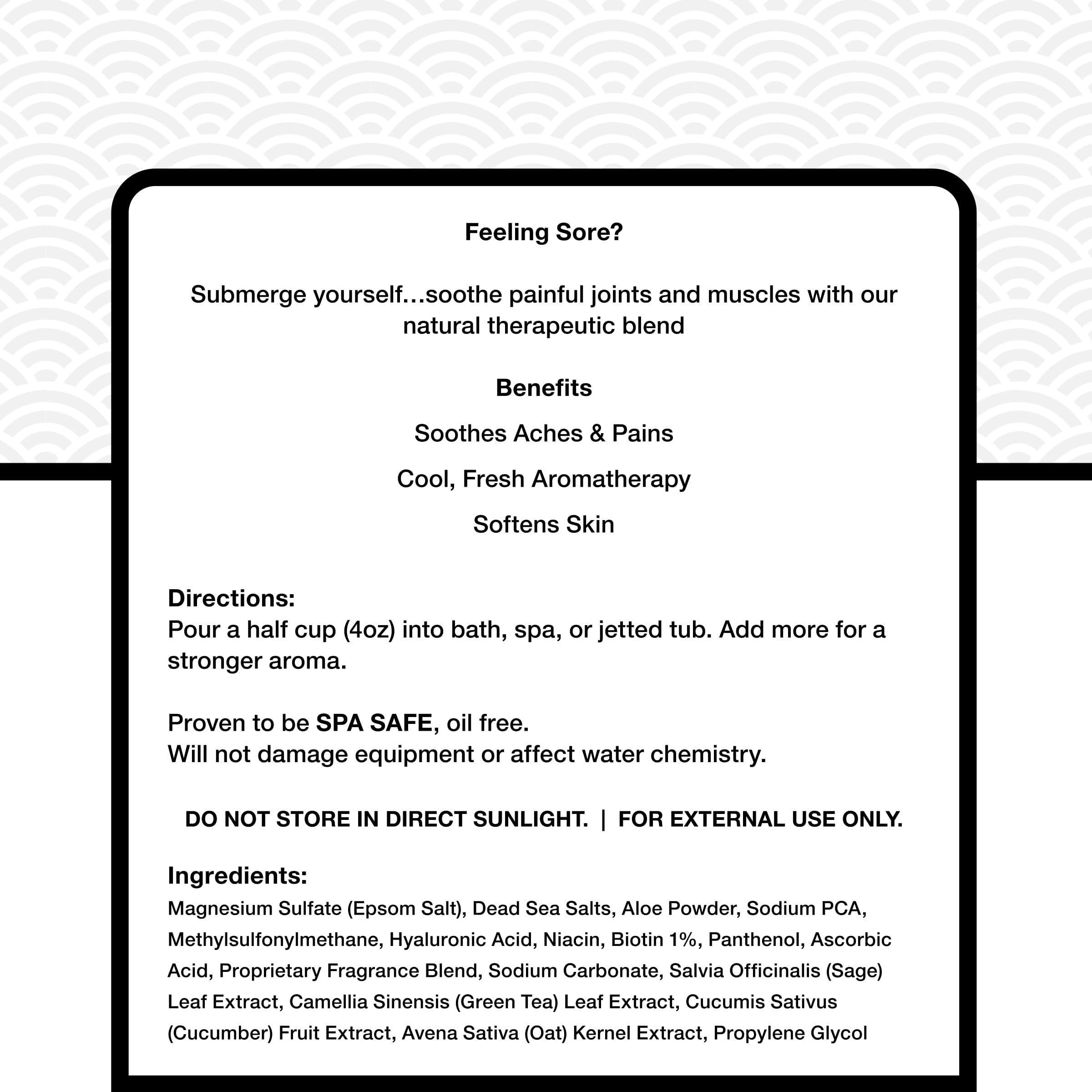 Relax Spa & Bath Relax Spa & Bath, Epsom Salt Aromatherapy Bath Salts, Epsom Salt Bath Soak Muscle Recovery, Sore Muscle Bath Soak, Dead Sea Salt for Soaking, Hot Tub Spa Aromatherapy, Joint Therapy