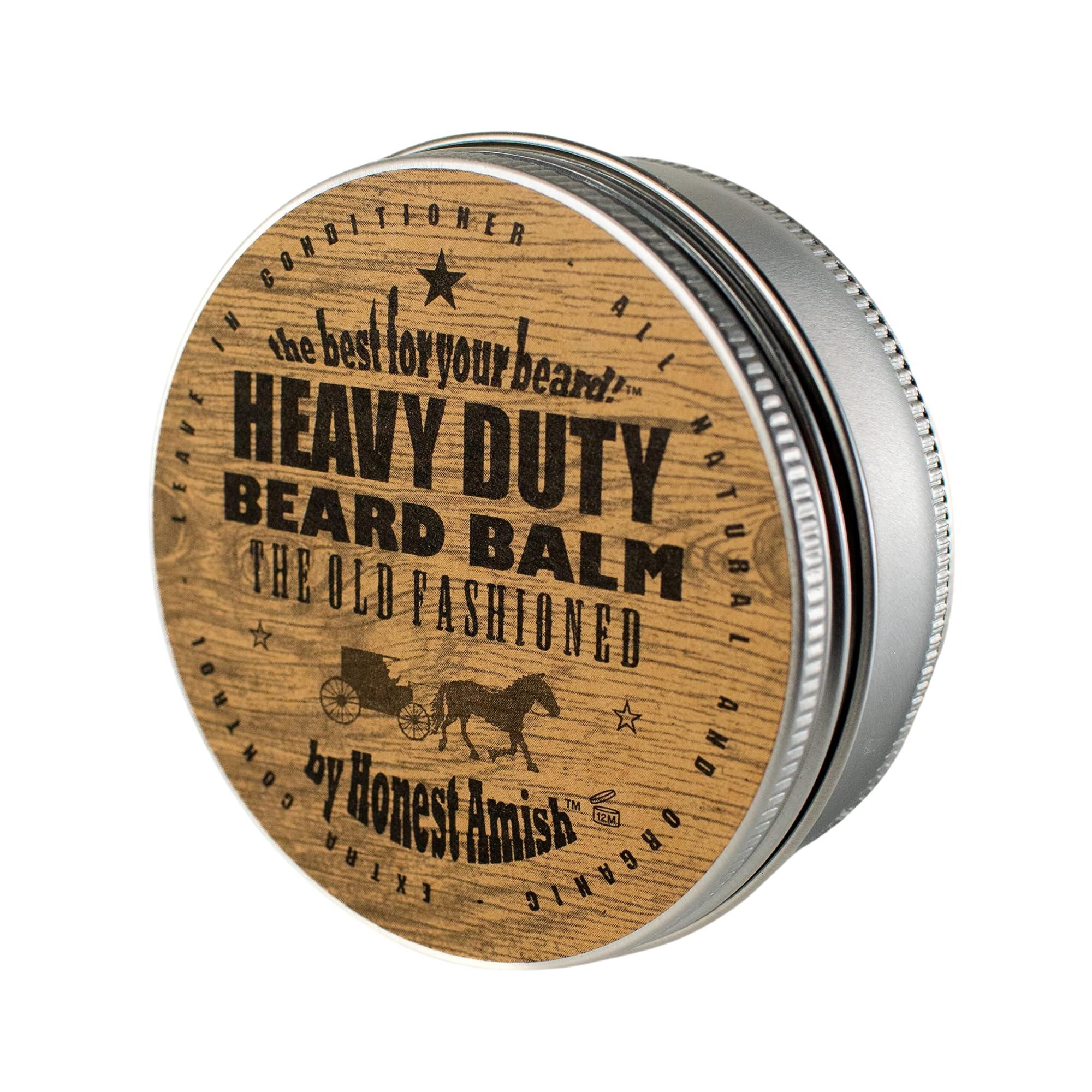Honest Amish Honest Amish Heavy Duty Beard Balm -New Large 4 Ounce Twist Tin