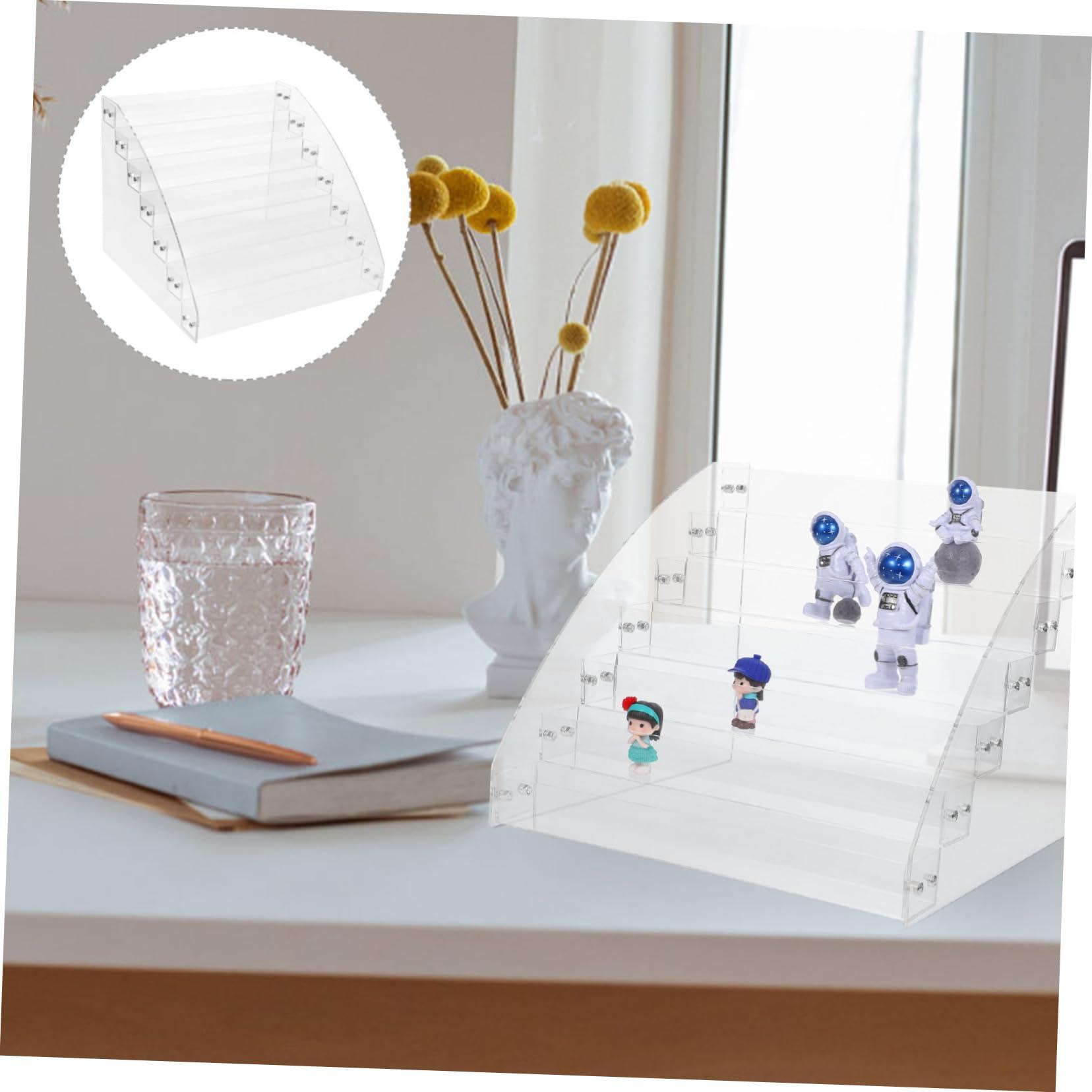 OHPHCALL OHPHCALL Lipstick Nail Polish Display Rack Acrylic 7-Layer Storage Modern Makeup Organizer