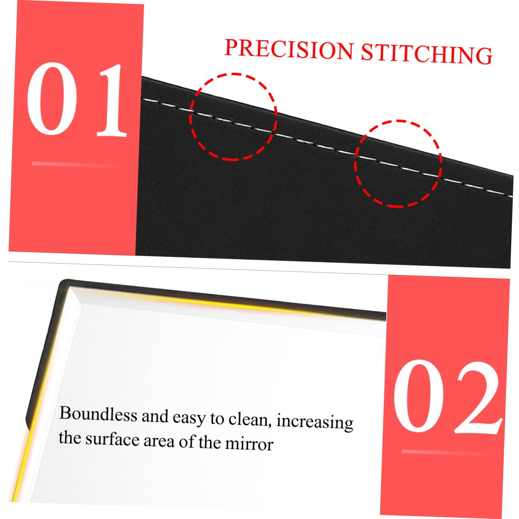 Mikinona Mikinona Mirror Portable Travel Makeup Small Vanity Handheld Makeup Vanity Stool Claw Clips Girl Dresser Dressers Vanity Desk PVC