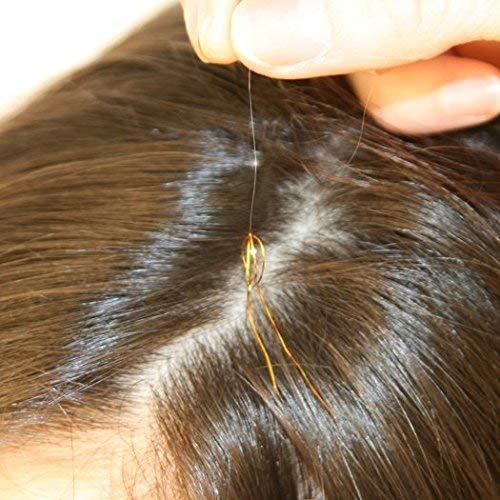 Mia Beauty Mia Bling String, Hair Tinsel, Sparkly Hair Extensions on Spools, 500 Feet, 10 clips, for Women, Hair Stylists and Girls - Hologram Pink and Silver