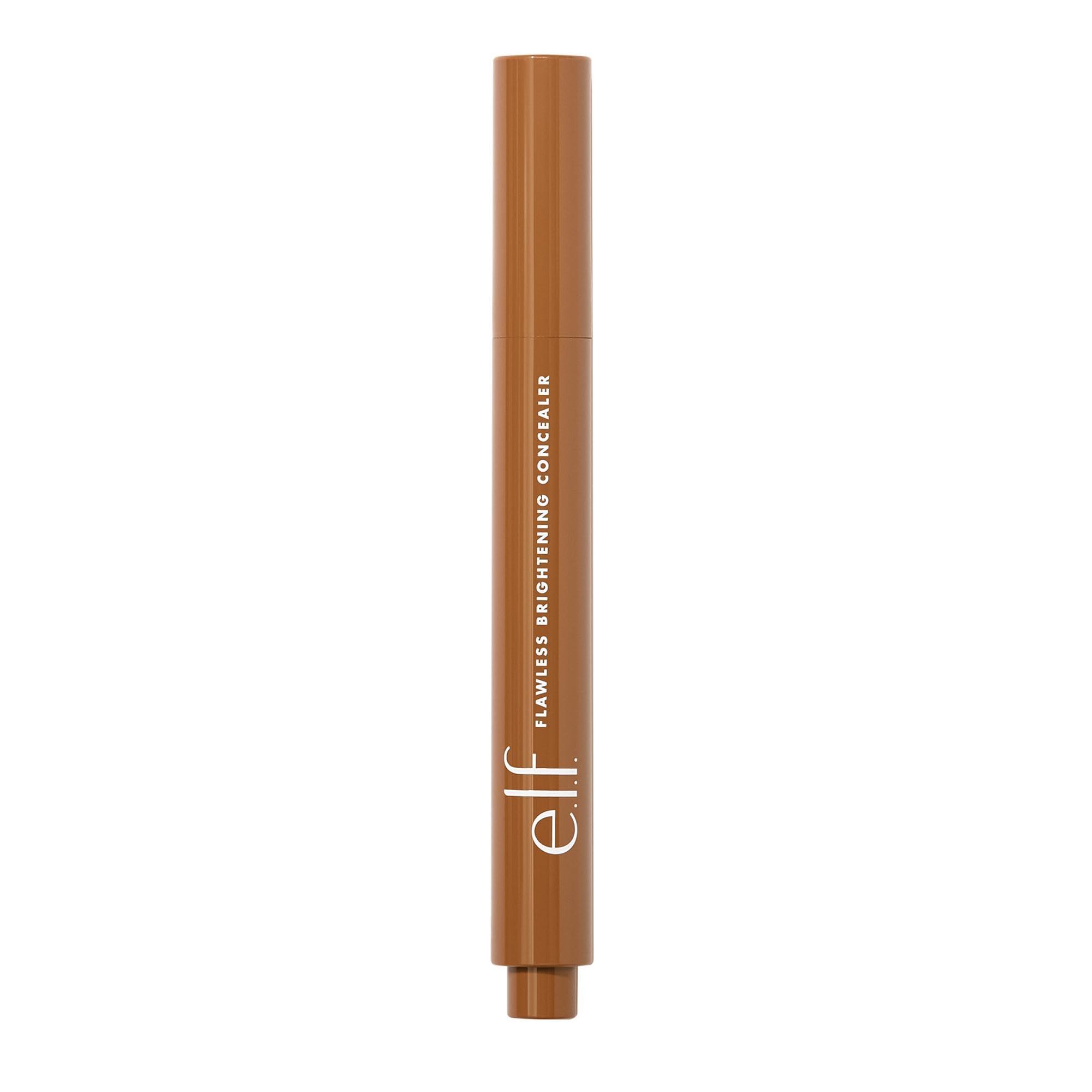 e.l.f. e.l.f. Flawless Brightening Concealer, Illuminating & Highlighting Face Makeup, Conceals Dark Under Eye Circles, Deep 53 W, 0.07 Fl Oz