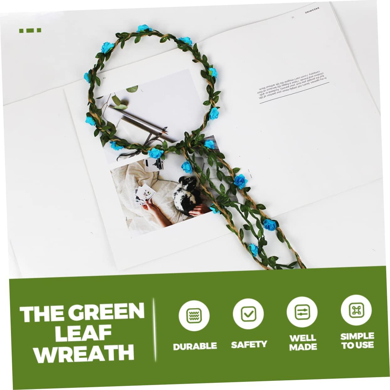 Beavorty Beavorty 8 Pcs Rose Flower Headband Headbands for Women Flower Crown for Girls Flower Girl Headpiece Flower Girl Crown Flower Crowns for Women Flower Wreath Headband