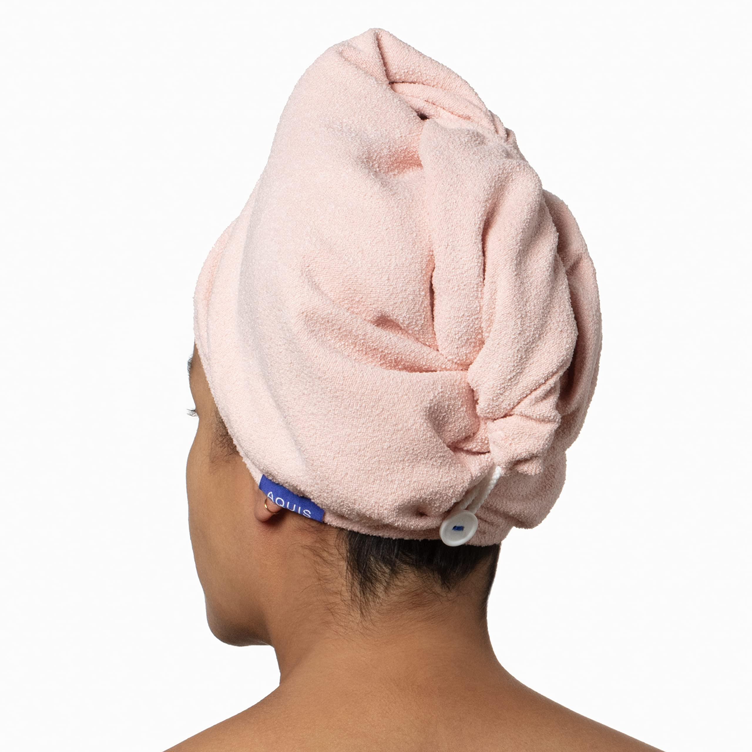 AQUIS AQUIS Hair Wrap Hair-Drying Tool, Water-Wicking, Ultra-Absorbent Recycled Microfiber
