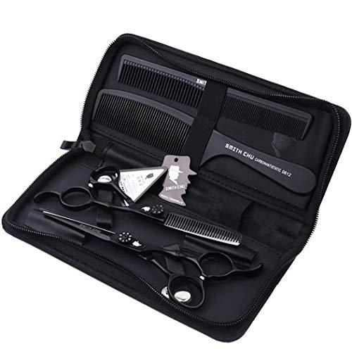 Smith Chu 6.0 Inch Professional Hair Cutting Shears/Scissors and Barber Thinning/Texturing Scissor with Scissor Bag and Hair Comb