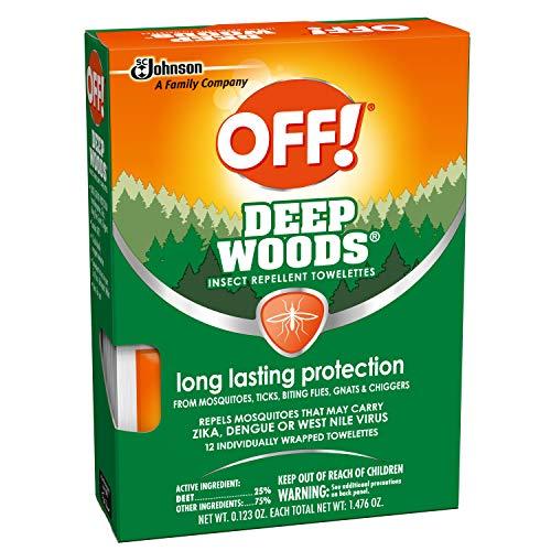 OFF! OFF! Deep Woods Towelettes, 12 CT (Pack - 6)