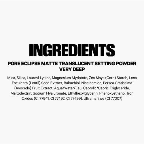Milk Makeup Milk Makeup Pore Eclipse Matte Translucent Setting Powder, Translucent Rich Deep - 0.55 oz - Sets Makeup for Up to 16 Hours, Blurs Pores and Fine Lines & Controls Shine - Vegan & Cruelty Free