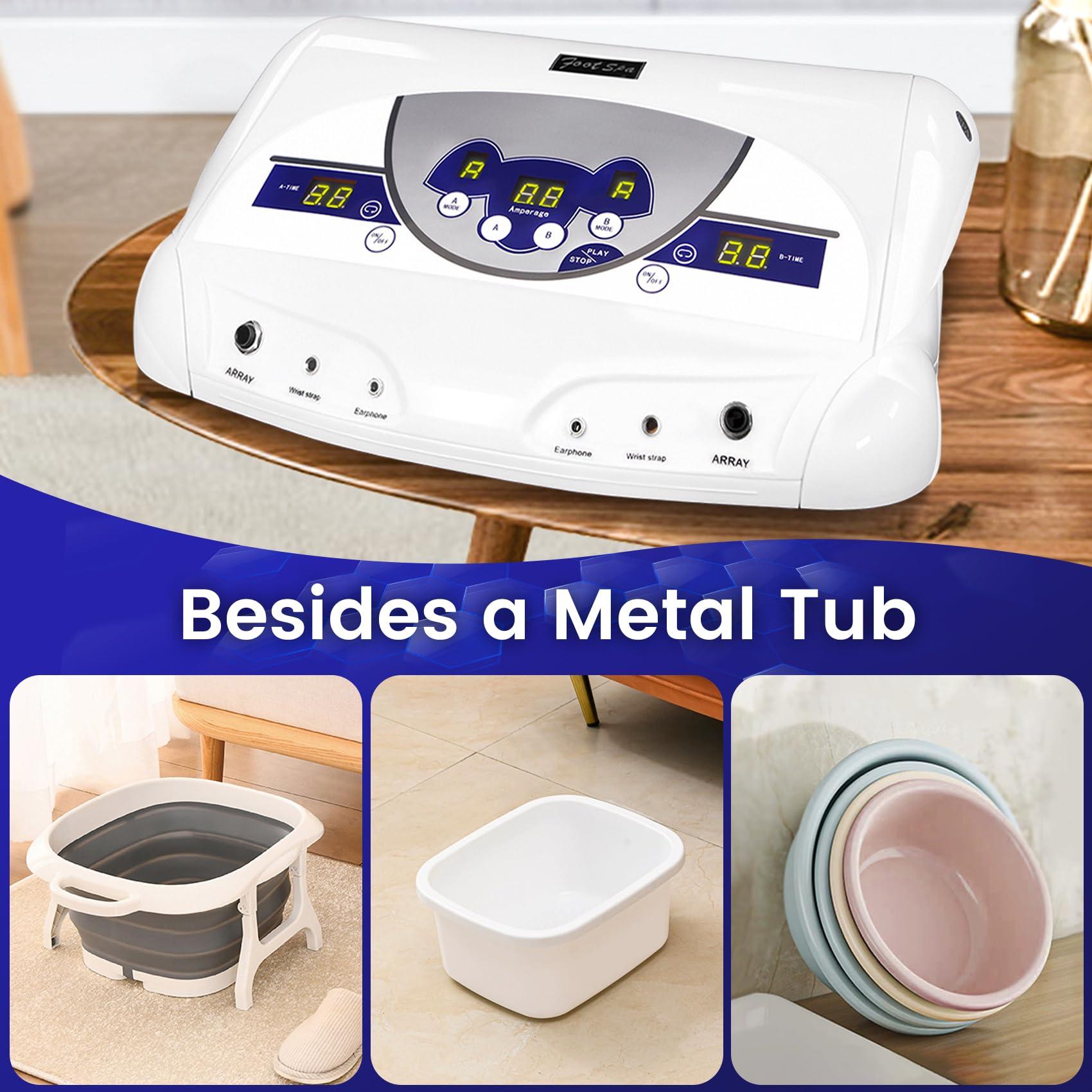 Lecaung Lecaung Ionic ion Detox Foot Machine, Dual Ionic Ion Detox Aqua Foot Spa Cleanse Machine with Mp3 Player