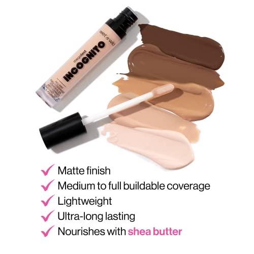 wet n wild wet n wild Mega Last Incognito All-Day Full Coverage Liquid Matte Concealer, Light Honey