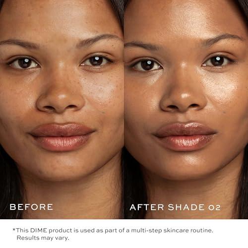 Dime DIME Beauty Tinted Glow Wonderscreen SPF 30, Mineral Sunscreen for Face with 19% Zinc Oxide, Tinted Moisturizer with SPF, 50 g (Shade 02)