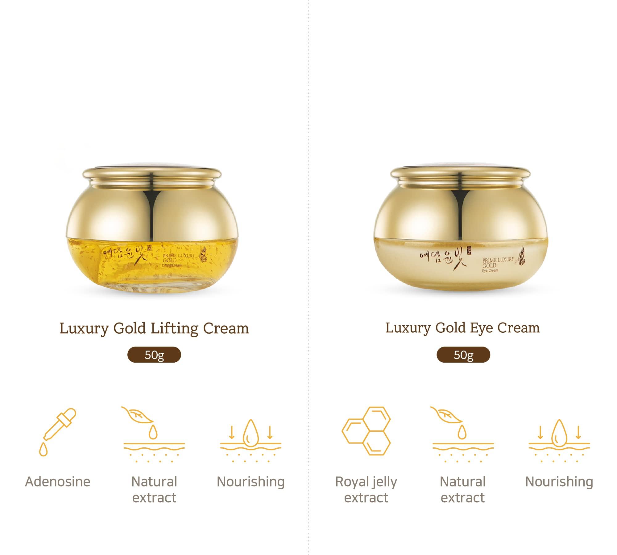 ADDERENITY YEDAM YUN BIT Prime Luxury Gold Women Skin Care Set With Skin, Emulsion, Cream, Serum, Wrinkle Care Nourishing And Moisturizing, Calming Korea Cosmetics