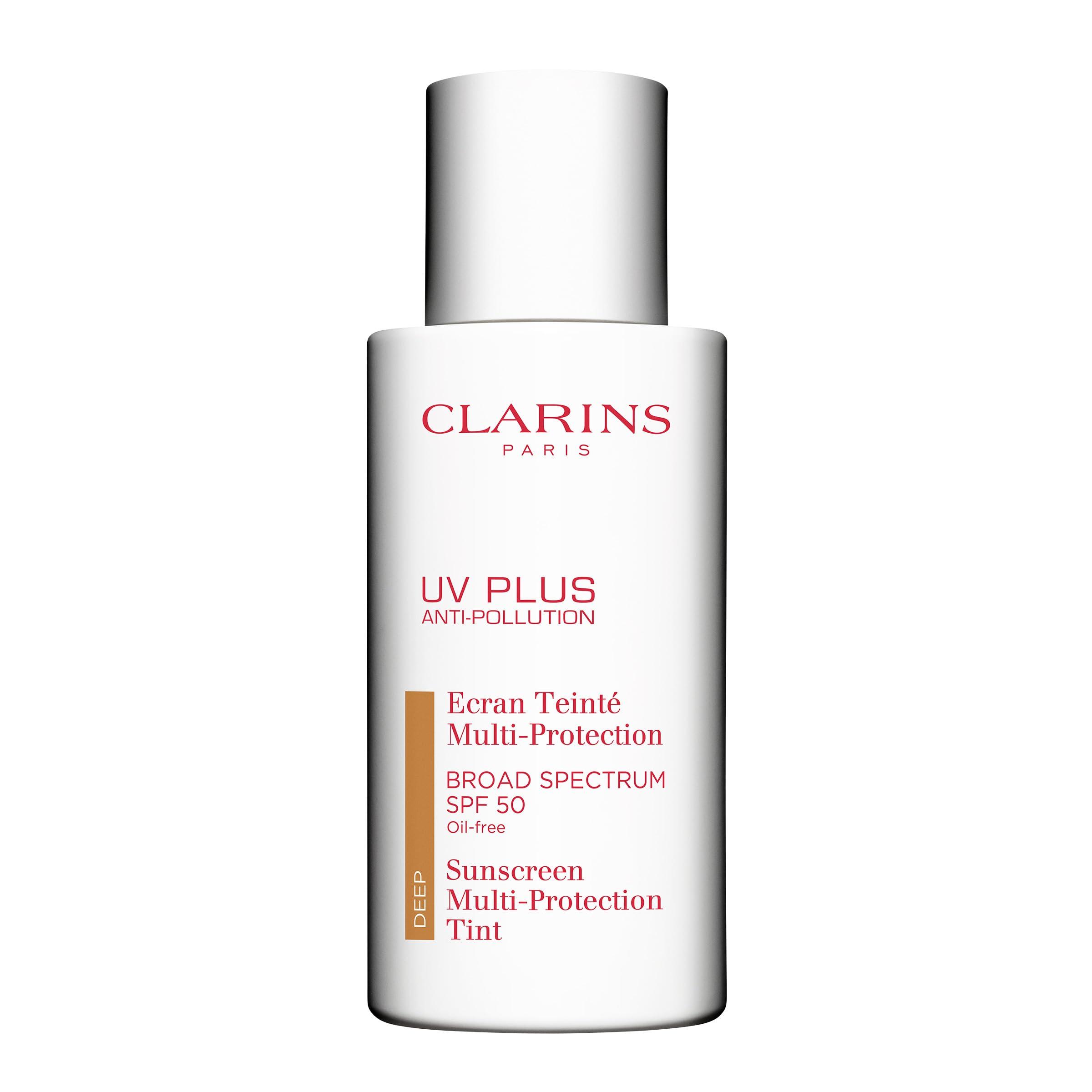 Clarins Clarins NEW UV Plus Anti-Pollution, Broad Spectrum SPF 50 Tinted Face Sunscreen | Sheer Finish | Lightweight and Oil-Free | Triple Protection From UVA/UVB Rays, Free Radicals and Pollutants