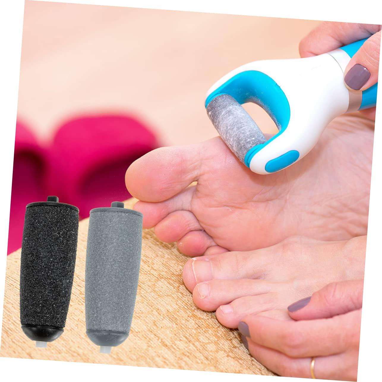 FRCOLOR FRCOLOR 6pcs Foot Grinder Replacement Head Foot Remover Electric Foot Scrubber Dead Skin Remover Foot Grinder Refills Machine Repair Removal Cuticle Walker Foot File Rollers Plastic